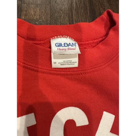 Red Hot Chili Peppers Sweatshirt Mens Medium Red Crewneck Band Pullover Rock - Picture 3 of 6